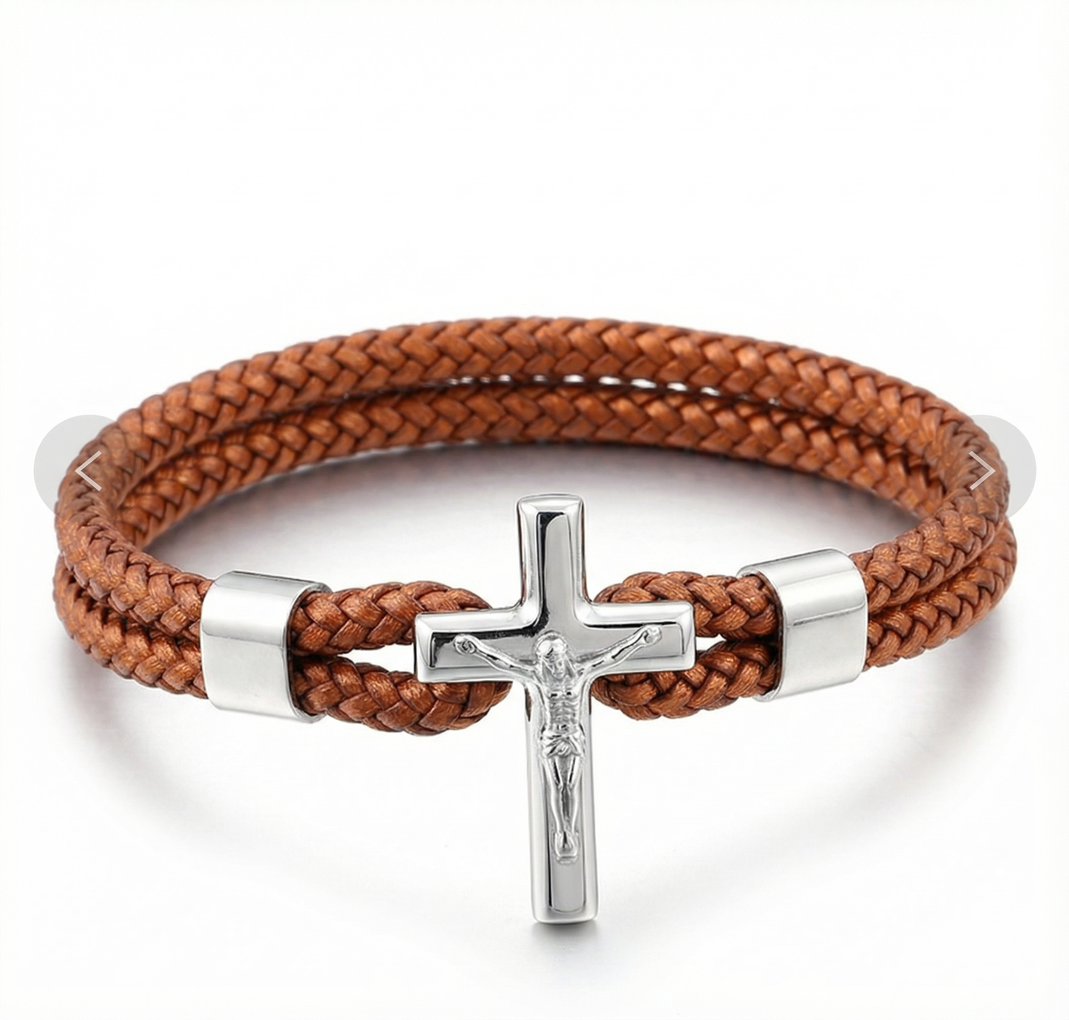 Silver Crucifix Bracelet